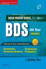 Quick Review Series for BDS 4th Year, Volume 1 (2nd Edition)